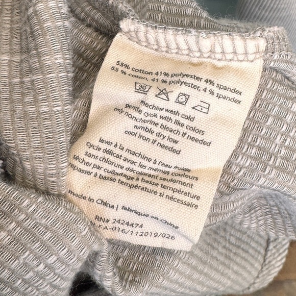 Anthropologie Donni Ribbed Gray Grey Casual Cardigan Plus OSFA  Vertical Stripe - Picture 4 of 6